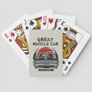 Jeu De Cartes Poster de la voiture musculaire