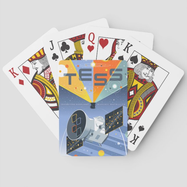 Jeu De Cartes Poster du télescope spatial Tess. (dos)