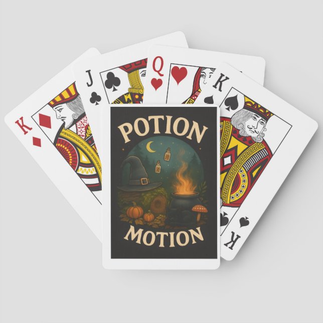 Jeu De Cartes “Potion Motion” – Whimsical Witchy Halloween  (dos)