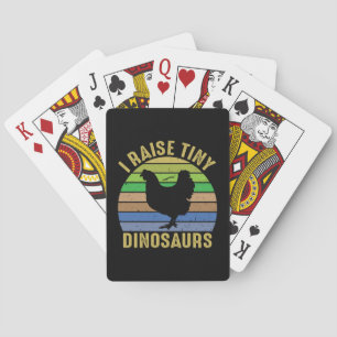 Jeu De Cartes Poulet D'Art Je Soulève De Minuscules Dinosaures