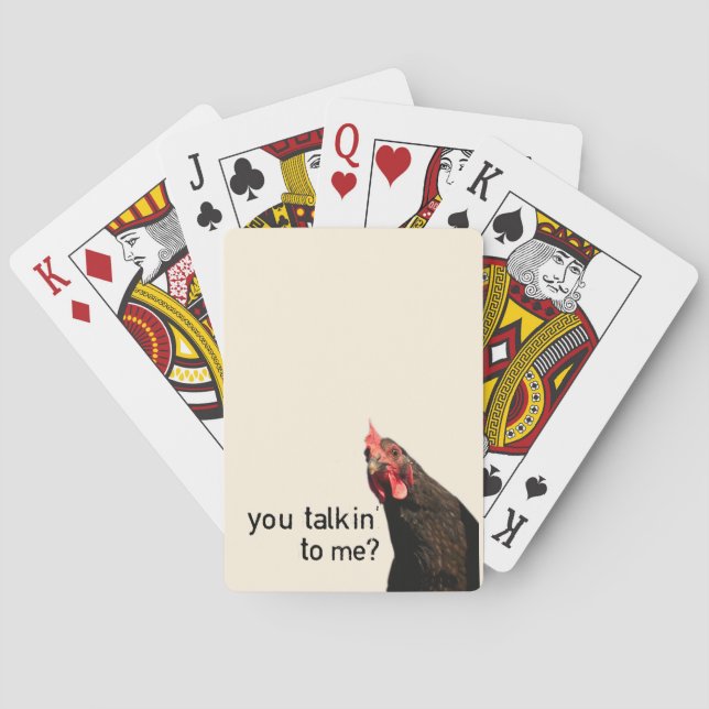 Jeu De Cartes Poulet drôle d'attitude (dos)