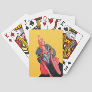Jeu De Cartes poulet en colère en jaune