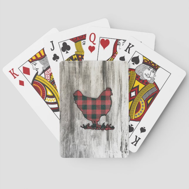 Jeu De Cartes Poulet Plaid de Buffalo (dos)