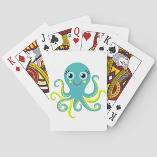 Jeu De Cartes Poulpe bleu et jaune