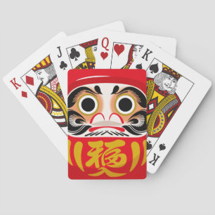 Jeu De Cartes Poupée Daruma (charme traditionnel japonais de cha