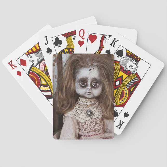 Jeu De Cartes Poupée gothique déplaisante Goth victorien de (dos)