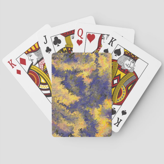 Jeu De Cartes Pour acrylique, Bronze, Or, Noir, Cristaux / (dos)