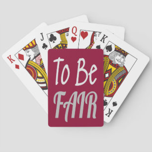 Jeu De Cartes Pour être juste, lettre Kenny