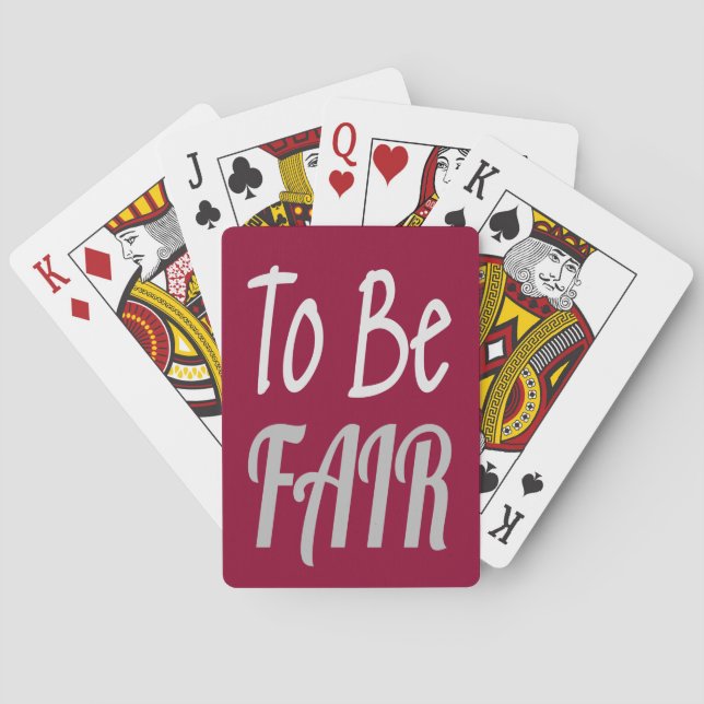 Jeu De Cartes Pour être juste, lettre Kenny (dos)