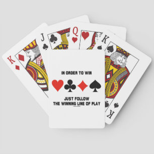 Jeu De Cartes Pour Gagner Suivez La Ligne Gagnant Jouer