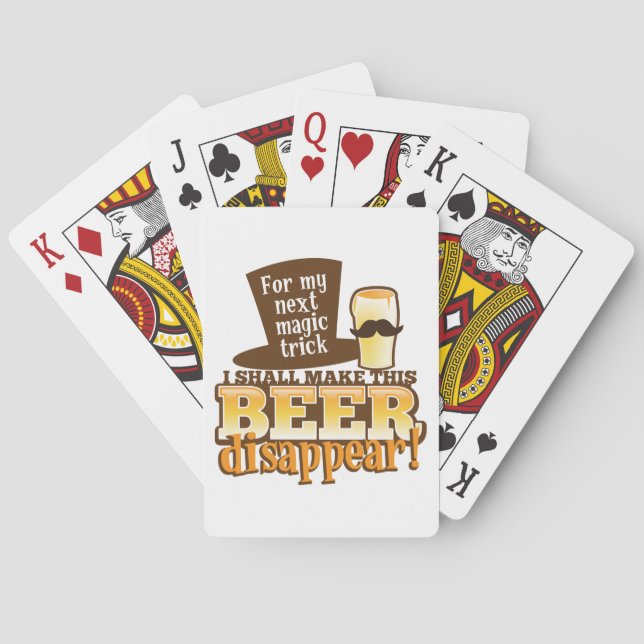 Jeu De Cartes Pour ma prochaine MAGIC TRICK, je ferai cette bièr (dos)
