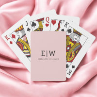 Poussière de rose poudré Monogramme Féminin écritu
