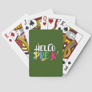 Jeu De Cartes Pré jardin d'enfants Bonjour Pré jardin d'enfants