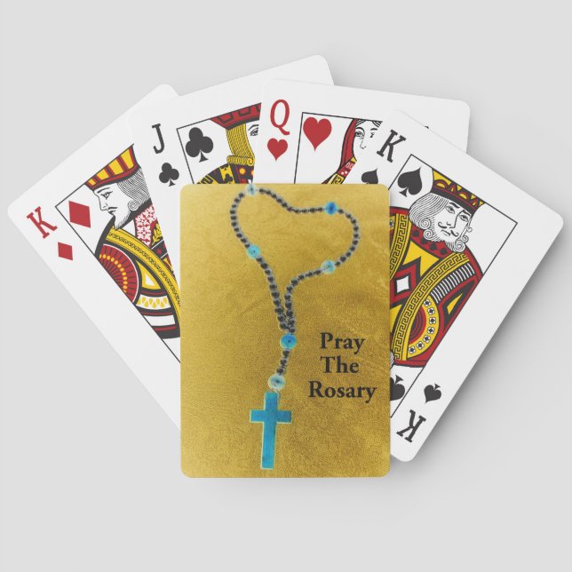JEU DE CARTES PRIE LE ROSARY (dos)