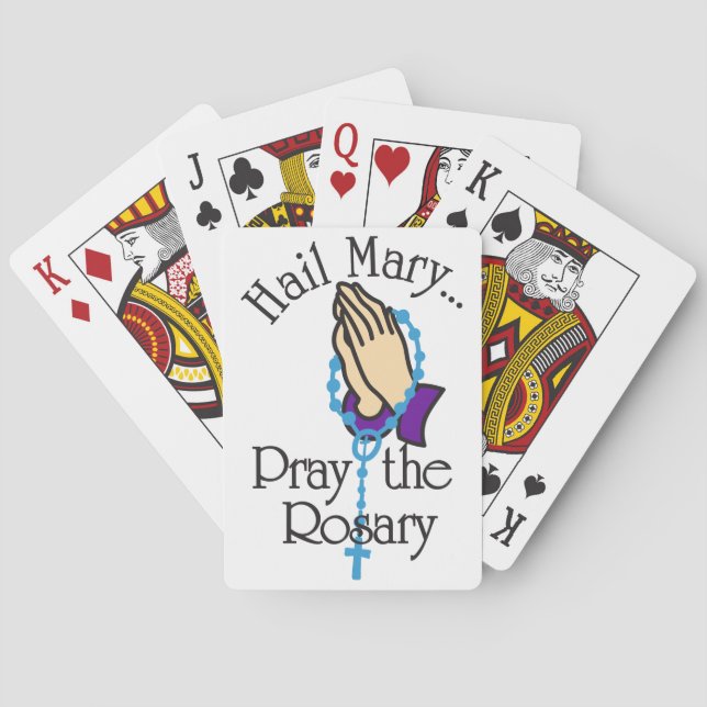 Jeu De Cartes Priez Le Rosaire (dos)