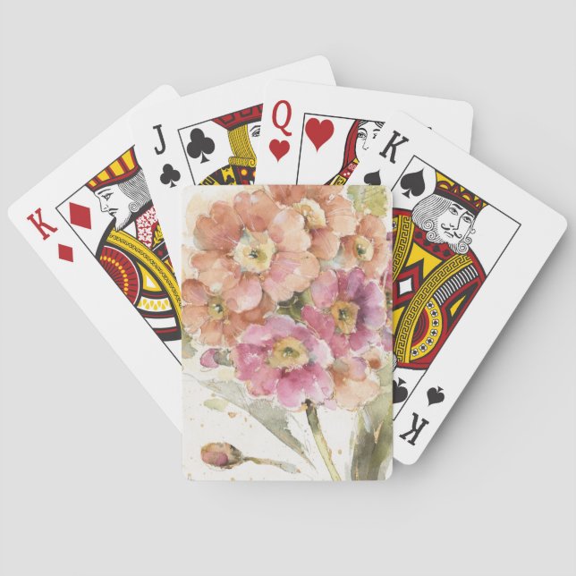 Jeu De Cartes Primevère rose et orange (dos)