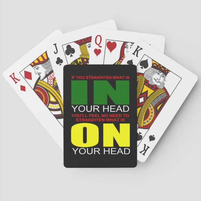 Jeu De Cartes Principe afro-américain (dos)