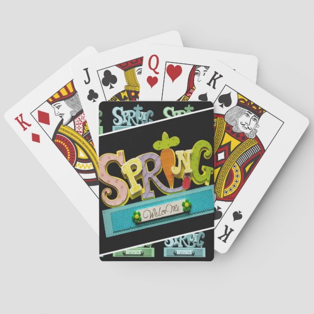 Jeu De Cartes Printemps de bienvenue (dos)
