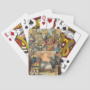 Jeu De Cartes Procès d'Alice du Valet de Cœur Vintage