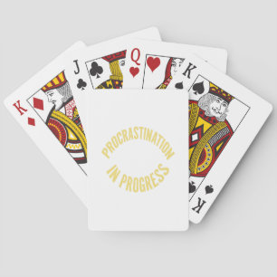 Jeu De Cartes Procrastination en cours - Personnaliser Arrière -