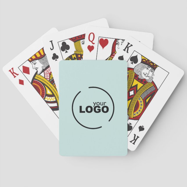 Jeu De Cartes Professionnel Moderne Logo d'entreprise Lumière Tu (dos)