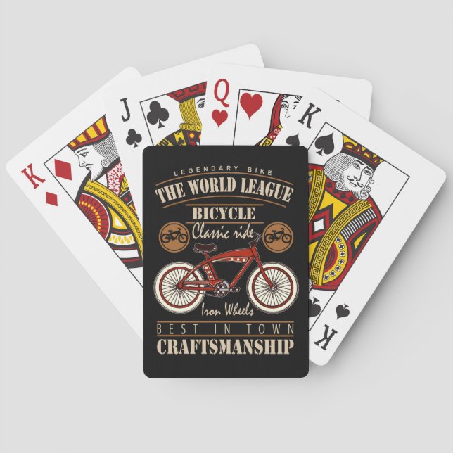 Jeu De Cartes Promenade classique en vélo légendaire (dos)