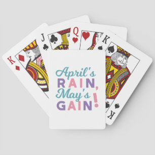 Jeu De Cartes Promesse du printemps - 'Pluie d'avril, gain de ma