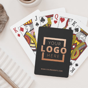 Jeu De Cartes Promotion du logo d'entreprise personnalisé Rose d