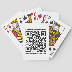 Jeu De Cartes Promotional Company QR Code Playing Cards