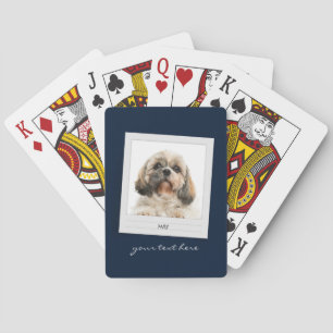 Jeu De Cartes Propriétaire de chien photo animal Script moderne 