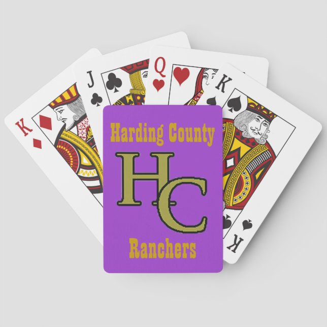 Jeu De Cartes Propriétaires d'un ranch du comté de Harding (dos)