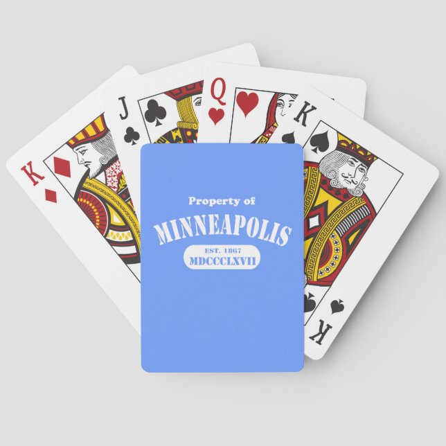 Jeu De Cartes Propriété de Minneapolis (dos)