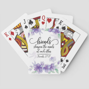 Jeu De Cartes Proverbes 27:17 Amis Sharpen the Minds