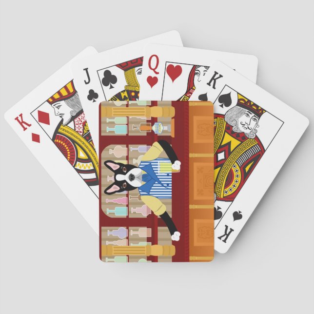 Jeu De Cartes Pub de bière de Boston Terrier (dos)