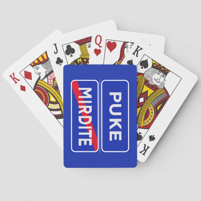 Jeu De Cartes Puke (2), Signes routiers, Albanie (dos)