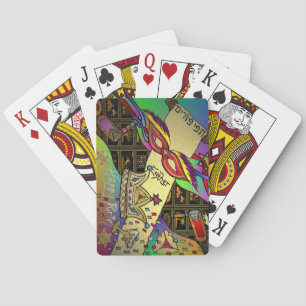Jeu De Cartes Purim Esther Célébration Art Imprimer Lecture Cart