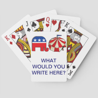 Jeu De Cartes Puzzle de mots de cirque républicain