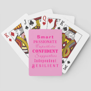 Jeu De Cartes Qualités des grandes femmes roses