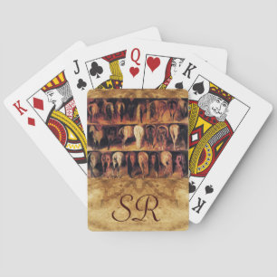 Jeu De Cartes Quartier arrière des chevaux, Monogramme de parche