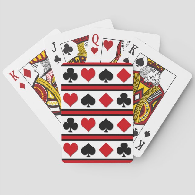 Jeu De Cartes Quatre combinaisons de cartes (dos)