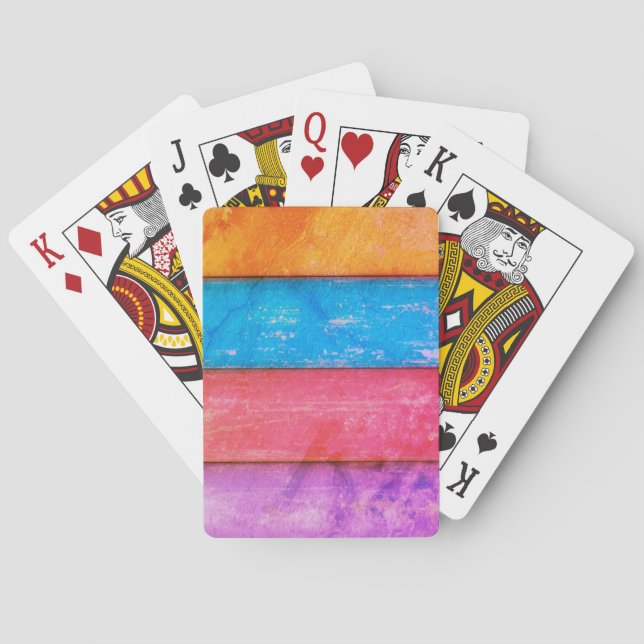 Jeu De Cartes Quatre couleurs arc-en-ciel (dos)