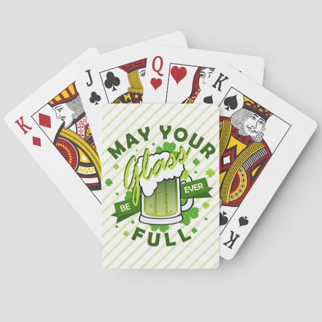 Jeu De Cartes Que votre verre soit vert complet Bière St. Patric (dos)