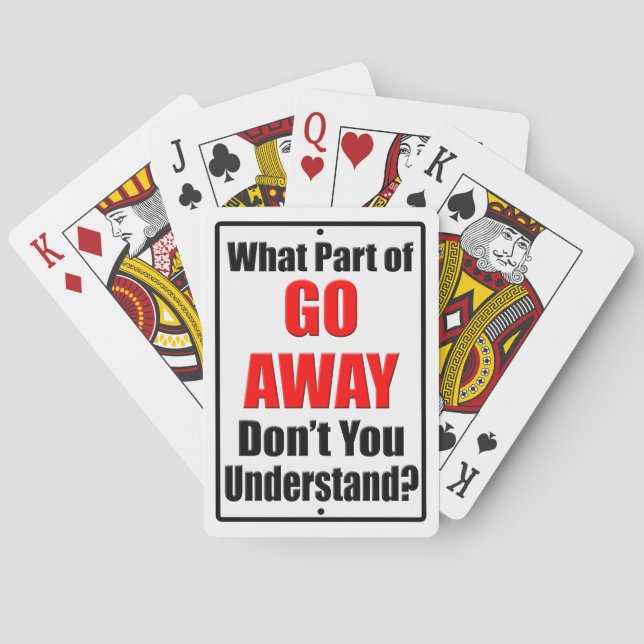 Jeu De Cartes Quelle partie de Go Away (dos)