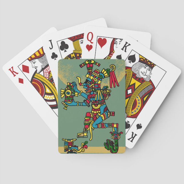 Jeu De Cartes Quetzalcoatl. Tribal Aztèque. (dos)