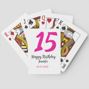 Jeu De Cartes quiencenera 15e anniversaire ajouter date année te