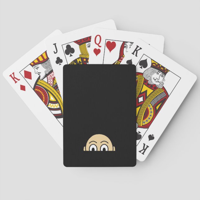 Jeu De Cartes Quote de base graphique Peekaboo (dos)