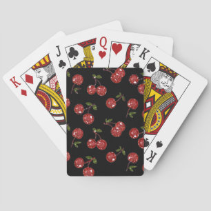 Jeu De Cartes RAB Rockabilly très cerise cerises sur noir