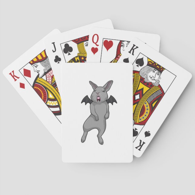 Jeu De Cartes Rabbit avec aile chauve-souris (dos)