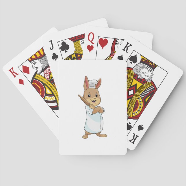 Jeu De Cartes Rabbit comme boulon avec broche (dos)