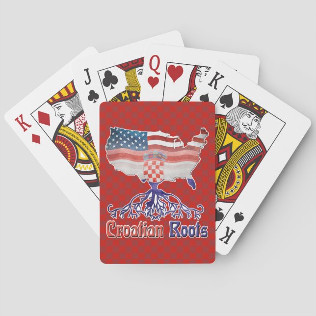Jeu De Cartes Racines croates américaines  (dos)